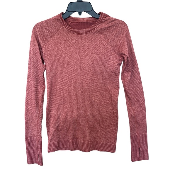 Lululemon Rest Less Pullover Mulled Wine / Pink Savannah Size 4 - Picture 3 of 7